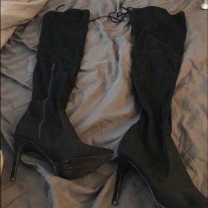 Over the knee high boots